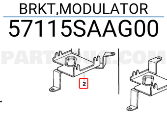 Honda 57115SAAG00 BRKT,MODULATOR