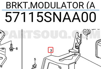 Honda 57115SNAA00 BRKT,MODULATOR (A