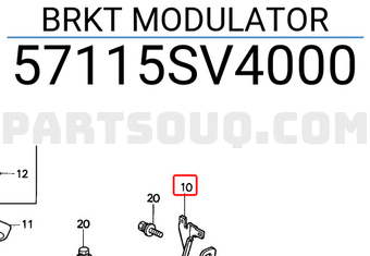 Honda 57115SV4000 BRKT MODULATOR