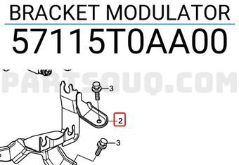 Honda 57115T0AA00 BRACKET MODULATOR