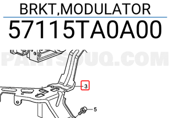 Honda 57115TA0A00 BRKT,MODULATOR