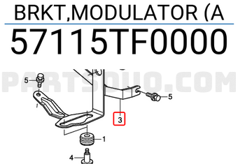 Honda 57115TF0000 BRKT,MODULATOR (A