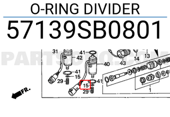Honda 57139SB0801 O-RING DIVIDER
