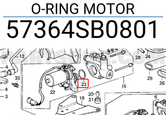 Honda 57364SB0801 O-RING MOTOR