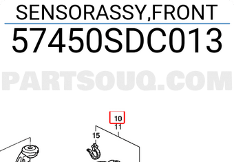 Honda 57450SDC013 SENSORASSY,FRONT