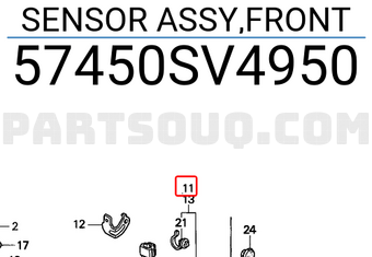 Honda 57450SV4950 SENSOR ASSY,FRONT