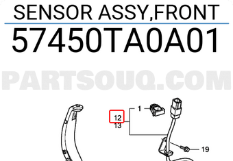Honda 57450TA0A01 SENSOR ASSY,FRONT