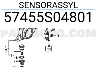 Honda 57455S04801 SENSORASSYL