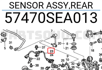 Honda 57470SEA013 SENSOR ASSY,REAR