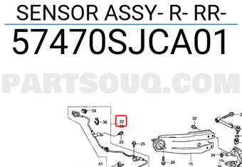 Honda 57470SJCA01 SENSOR ASSY- R- RR