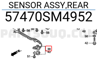 Honda 57470SM4952 SENSOR ASSY,REAR