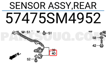 Honda 57475SM4952 SENSOR ASSY,REAR