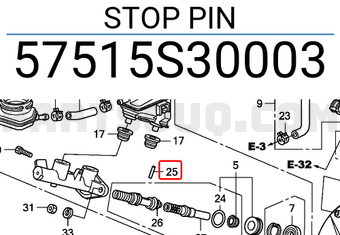 Honda 57515S30003 STOP PIN