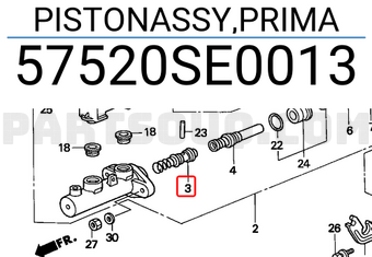 Honda 57520SE0013 PISTONASSY,PRIMA