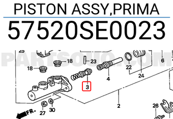 Honda 57520SE0023 PISTON ASSY,PRIMA