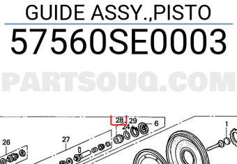 Honda 57560SE0003 GUIDE ASSY.,PISTO
