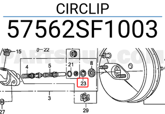 Honda 57562SF1003 CIRCLIP