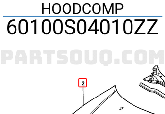 Honda 60100S04010ZZ HOODCOMP