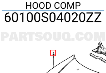 Honda 60100S04020ZZ HOOD COMP