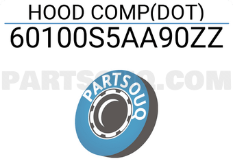 Honda 60100S5AA90ZZ HOOD COMP(DOT)