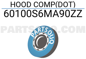 Honda 60100S6MA90ZZ HOOD COMP(DOT)