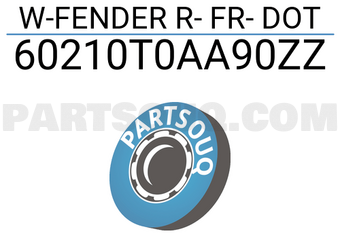 Honda 60210T0AA90ZZ W-FENDER R- FR- DOT