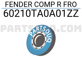 Honda 60210TA0A01ZZ FENDER COMP R FRO