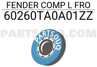 Honda 60260TA0A01ZZ FENDER COMP L FRO