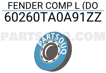 Honda 60260TA0A91ZZ FENDER COMP L (DO