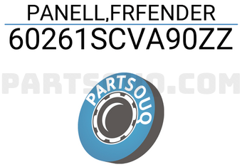 Honda 60261SCVA90ZZ PANELL,FRFENDER