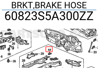 Honda 60823S5A300ZZ BRKT,BRAKE HOSE