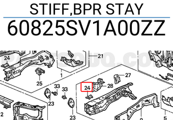 Honda 60825SV1A00ZZ STIFF,BPR STAY