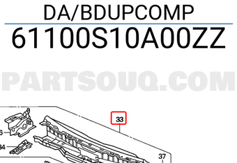 Honda 61100S10A00ZZ DA/BDUPCOMP