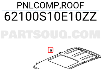 Honda 62100S10E10ZZ PNLCOMP,ROOF