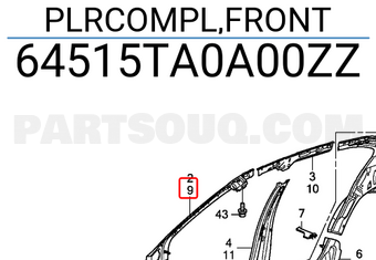 Honda 64515TA0A00ZZ PLRCOMPL,FRONT