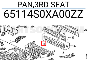 Honda 65114S0XA00ZZ PAN,3RD SEAT