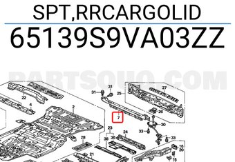 Honda 65139S9VA03ZZ SPT,RRCARGOLID