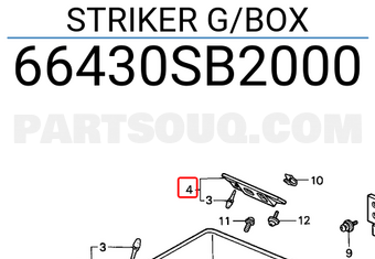 Honda 66430SB2000 STRIKER G/BOX