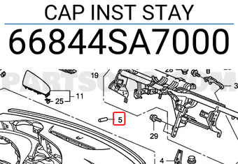 Honda 66844SA7000 CAP INST STAY