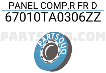 Honda 67010TA0306ZZ PANEL COMP,R FR D