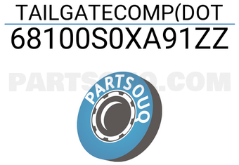 Honda 68100S0XA91ZZ TAILGATECOMP(DOT