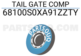 Honda 68100S0XA91ZZTY TAIL GATE COMP