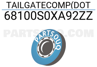 Honda 68100S0XA92ZZ TAILGATECOMP(DOT