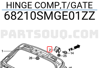 Honda 68210SMGE01ZZ HINGE COMP,T/GATE