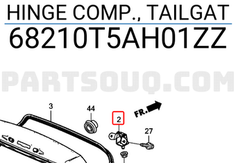 Honda 68210T5AH01ZZ HINGE COMP., TAILGAT