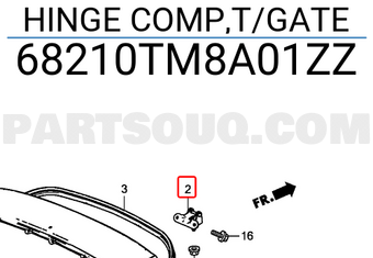 Honda 68210TM8A01ZZ HINGE COMP,T/GATE