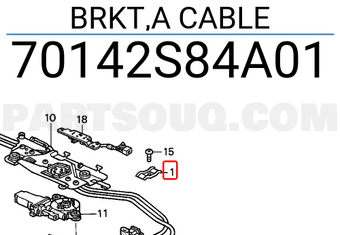 Honda 70142S84A01 BRKT,A CABLE