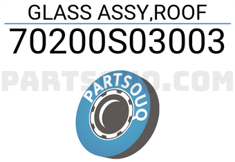 Honda 70200S03003 GLASS ASSY,ROOF
