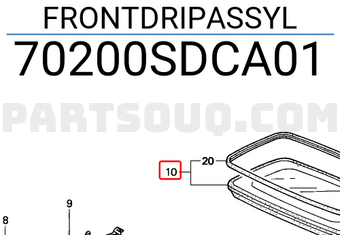 Honda 70200SDCA01 FRONTDRIPASSYL