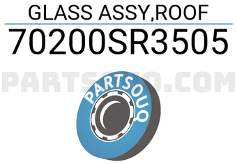 Honda 70200SR3505 GLASS ASSY,ROOF